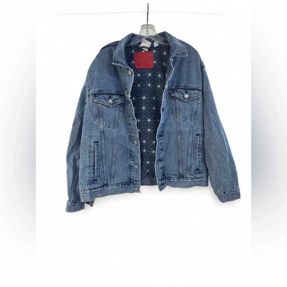 Vintage Levi’s XL Denim Jacket Starburst Lining Oversized